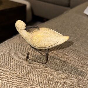 Wooden Bird Figurine Ornament Coastal